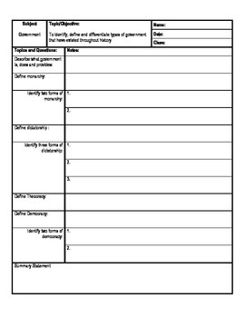 cornell notes template evernote app